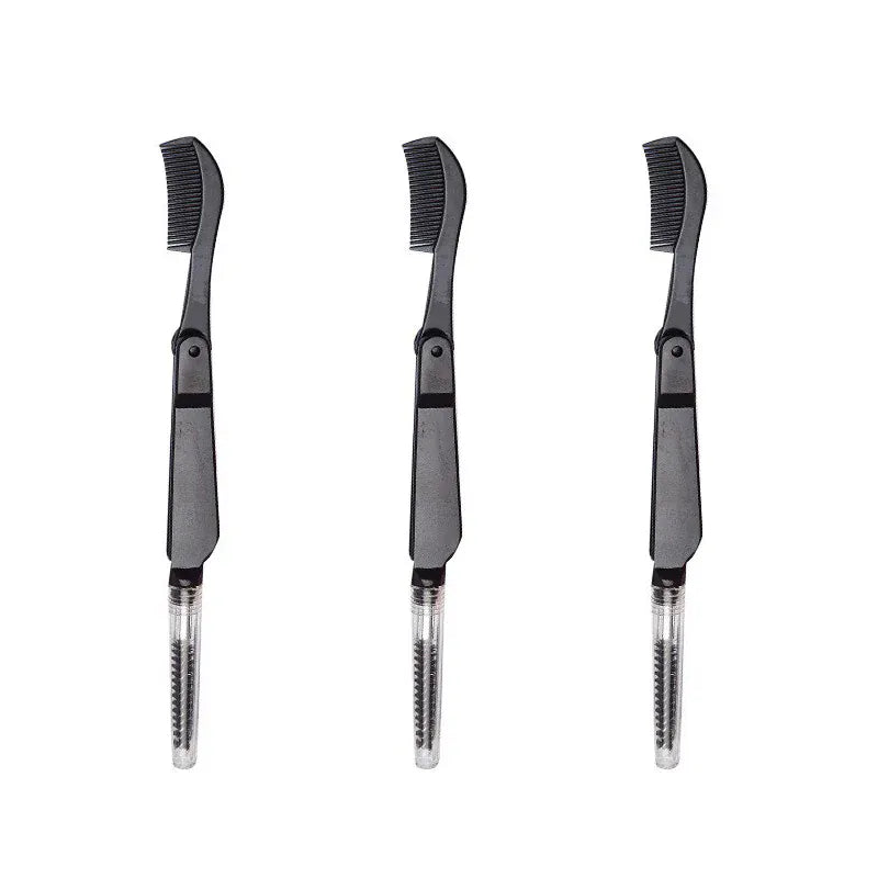 3PCS Stainless Steel Dual-Ended Eyelash Comb & Eyebrow Brush 3PCS Stainless Steel Dual-Ended Eyelash Comb & Eyebrow Brush