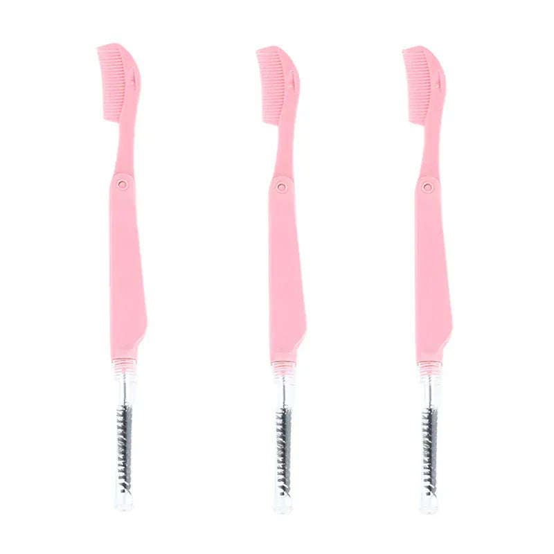 3PCS Stainless Steel Dual-Ended Eyelash Comb & Eyebrow Brush 3PCS Stainless Steel Dual-Ended Eyelash Comb & Eyebrow Brush