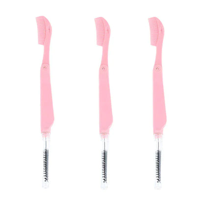 3PCS Stainless Steel Dual-Ended Eyelash Comb & Eyebrow Brush 3PCS Stainless Steel Dual-Ended Eyelash Comb & Eyebrow Brush