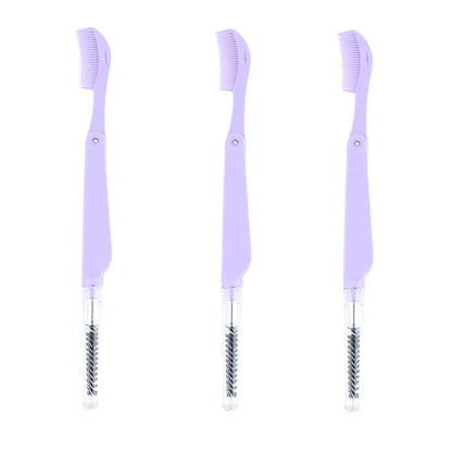 3PCS Stainless Steel Dual-Ended Eyelash Comb & Eyebrow Brush 3PCS Stainless Steel Dual-Ended Eyelash Comb & Eyebrow Brush