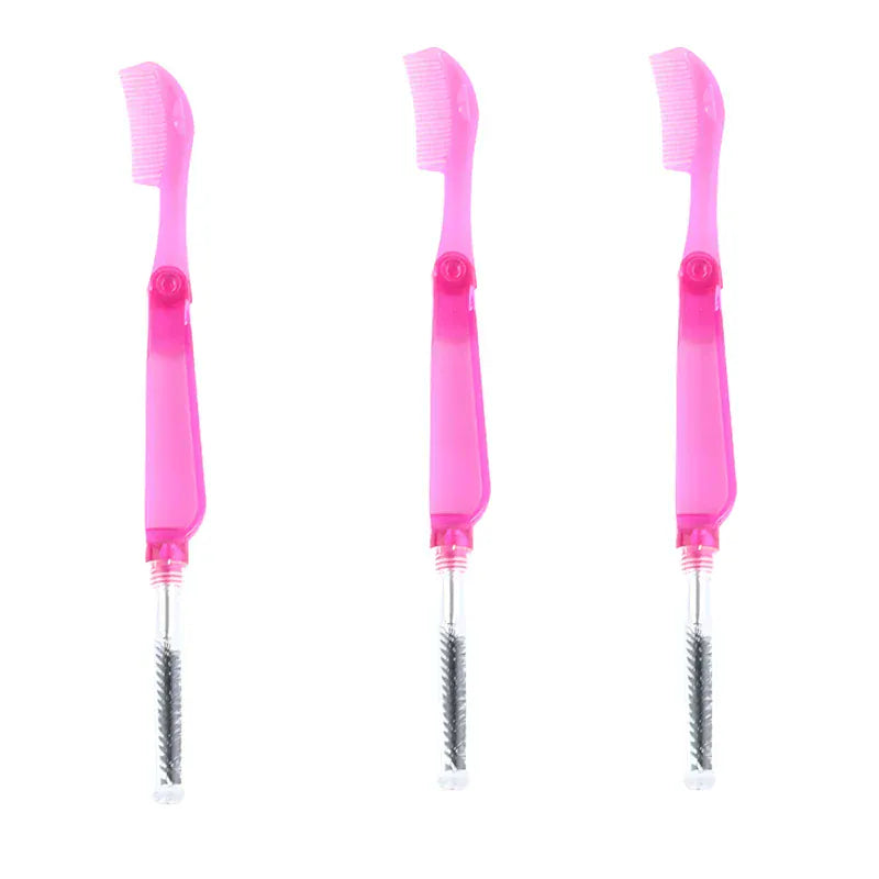 3PCS Stainless Steel Dual-Ended Eyelash Comb & Eyebrow Brush 3PCS Stainless Steel Dual-Ended Eyelash Comb & Eyebrow Brush
