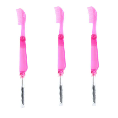 3PCS Stainless Steel Dual-Ended Eyelash Comb & Eyebrow Brush 3PCS Stainless Steel Dual-Ended Eyelash Comb & Eyebrow Brush