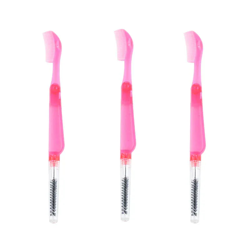 3PCS Stainless Steel Dual-Ended Eyelash Comb & Eyebrow Brush 3PCS Stainless Steel Dual-Ended Eyelash Comb & Eyebrow Brush