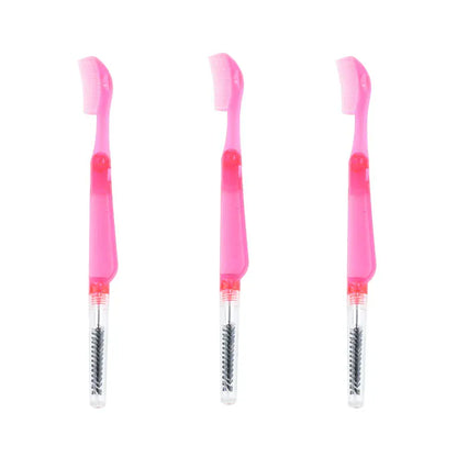 3PCS Stainless Steel Dual-Ended Eyelash Comb & Eyebrow Brush 3PCS Stainless Steel Dual-Ended Eyelash Comb & Eyebrow Brush