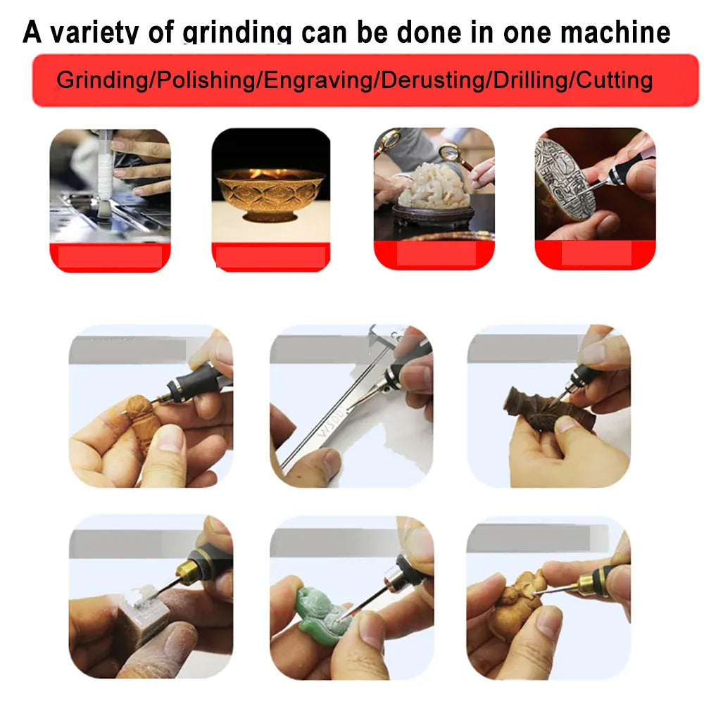 4.2V 5000-10000-18000r Electric Mini Grinder Engraving Pen Wireless Grinder Cordless Micro Rotary Tools Drill for Jewelry Metal 4.2V 5000-10000-18000r Electric Mini Grinder Engraving Pen Wireless Grinder Cordless Micro Rotary Tools Drill for Jewelry Metal