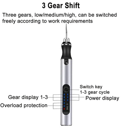 4.2V 5000-10000-18000r Electric Mini Grinder Engraving Pen Wireless Grinder Cordless Micro Rotary Tools Drill for Jewelry Metal 4.2V 5000-10000-18000r Electric Mini Grinder Engraving Pen Wireless Grinder Cordless Micro Rotary Tools Drill for Jewelry Metal