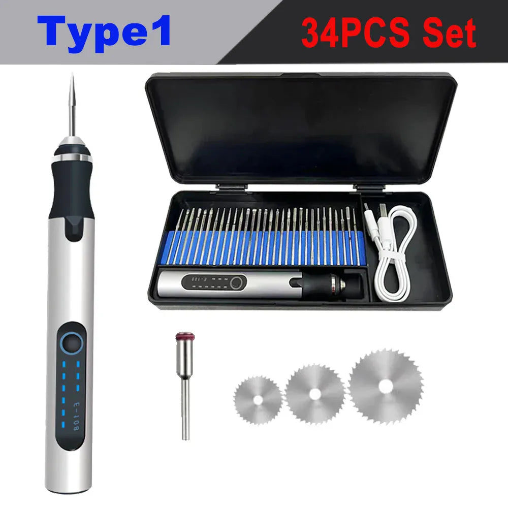 4.2V 5000-10000-18000r Electric Mini Grinder Engraving Pen Wireless Grinder Cordless Micro Rotary Tools Drill for Jewelry Metal 4.2V 5000-10000-18000r Electric Mini Grinder Engraving Pen Wireless Grinder Cordless Micro Rotary Tools Drill for Jewelry Metal