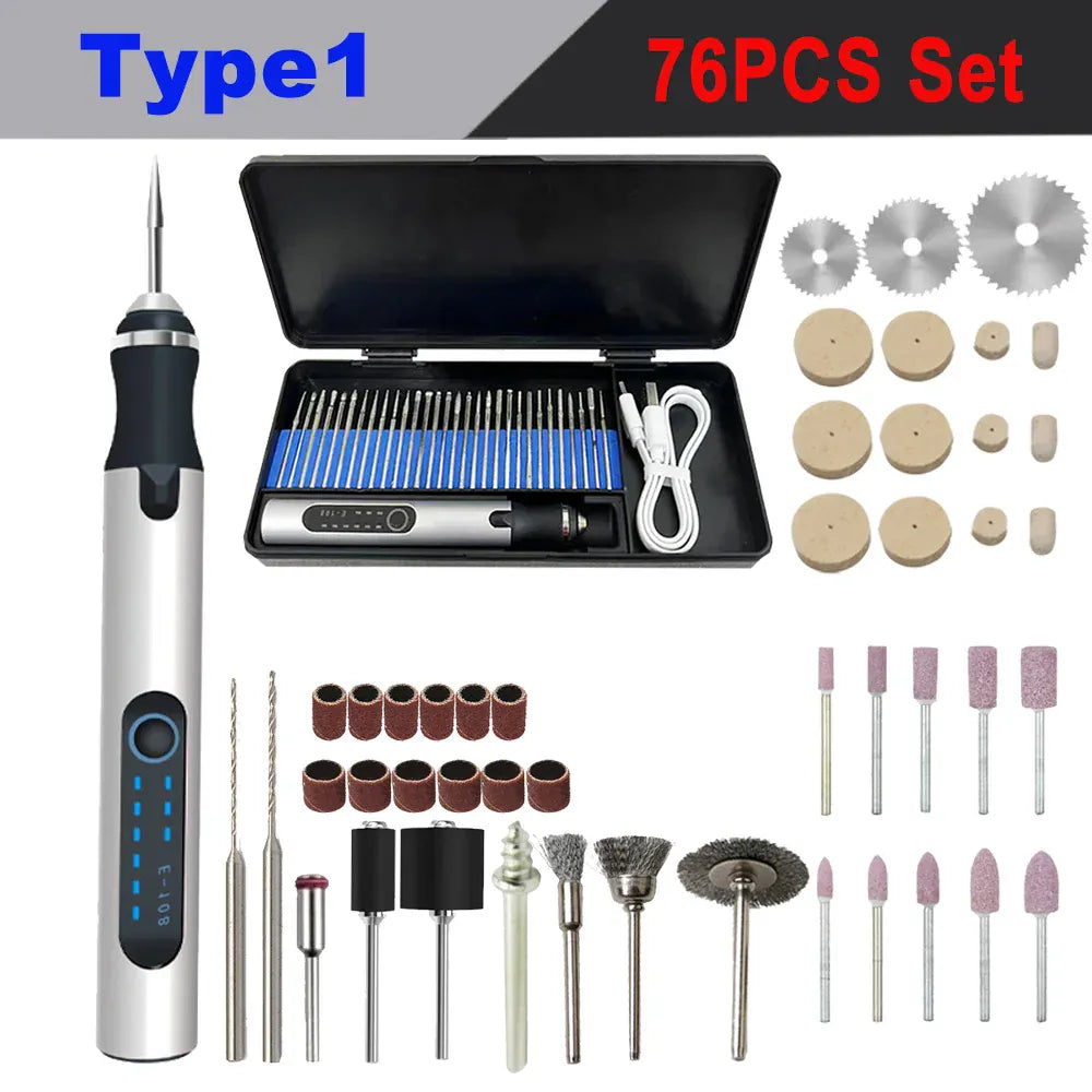 4.2V 5000-10000-18000r Electric Mini Grinder Engraving Pen Wireless Grinder Cordless Micro Rotary Tools Drill for Jewelry Metal 4.2V 5000-10000-18000r Electric Mini Grinder Engraving Pen Wireless Grinder Cordless Micro Rotary Tools Drill for Jewelry Metal