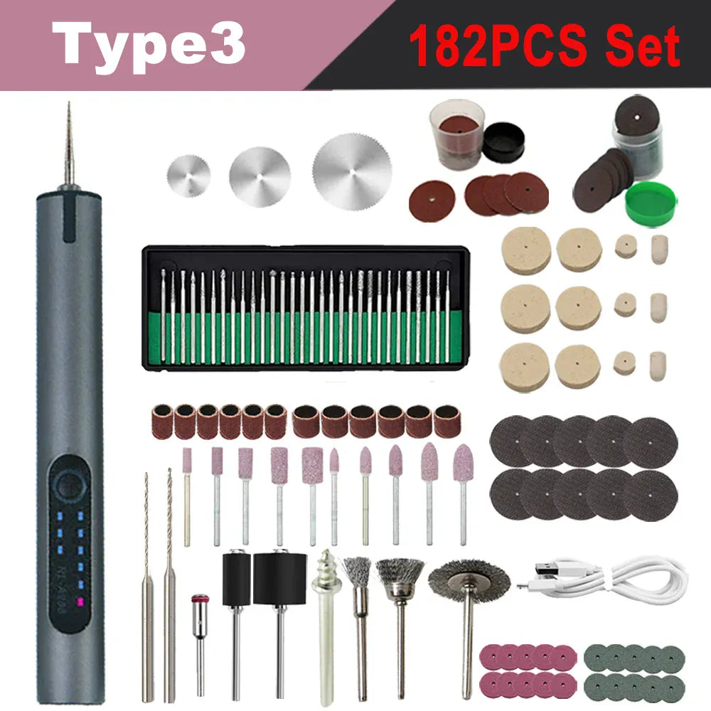 4.2V 5000-10000-18000r Electric Mini Grinder Engraving Pen Wireless Grinder Cordless Micro Rotary Tools Drill for Jewelry Metal 4.2V 5000-10000-18000r Electric Mini Grinder Engraving Pen Wireless Grinder Cordless Micro Rotary Tools Drill for Jewelry Metal