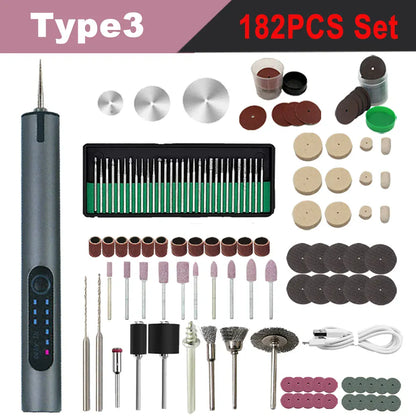 4.2V 5000-10000-18000r Electric Mini Grinder Engraving Pen Wireless Grinder Cordless Micro Rotary Tools Drill for Jewelry Metal 4.2V 5000-10000-18000r Electric Mini Grinder Engraving Pen Wireless Grinder Cordless Micro Rotary Tools Drill for Jewelry Metal