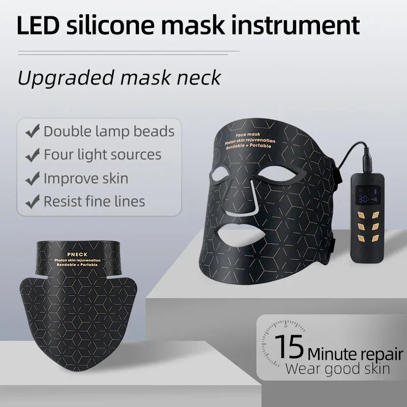 4 Colors Silicone LED Face Mask LED 4 Colors Silicone LED Face Mask LED