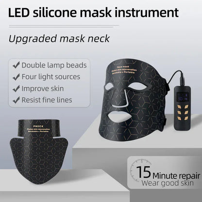 4 Colors Silicone LED Face Mask LED 4 Colors Silicone LED Face Mask LED