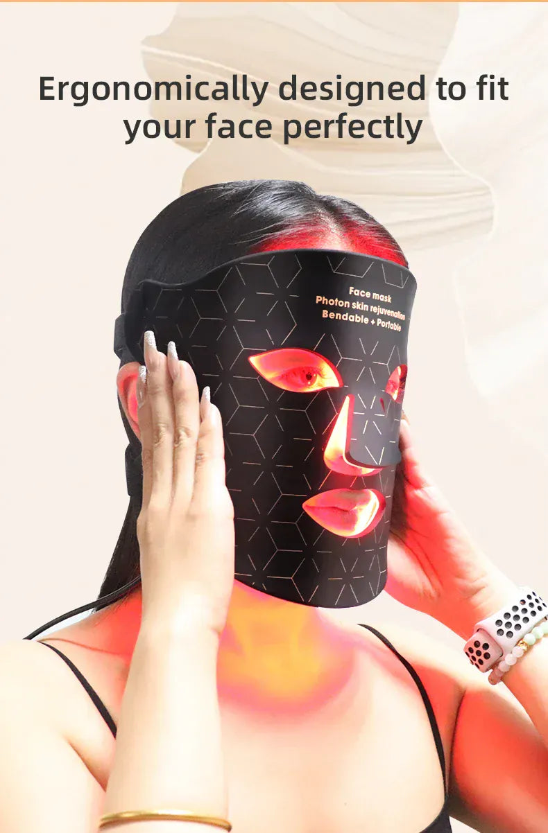 4 Colors Silicone LED Face Mask LED 4 Colors Silicone LED Face Mask LED