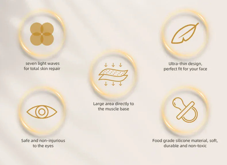 4 Colors Silicone LED Face Mask LED 4 Colors Silicone LED Face Mask LED