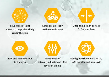 4 Colors Silicone LED Face Mask LED 4 Colors Silicone LED Face Mask LED