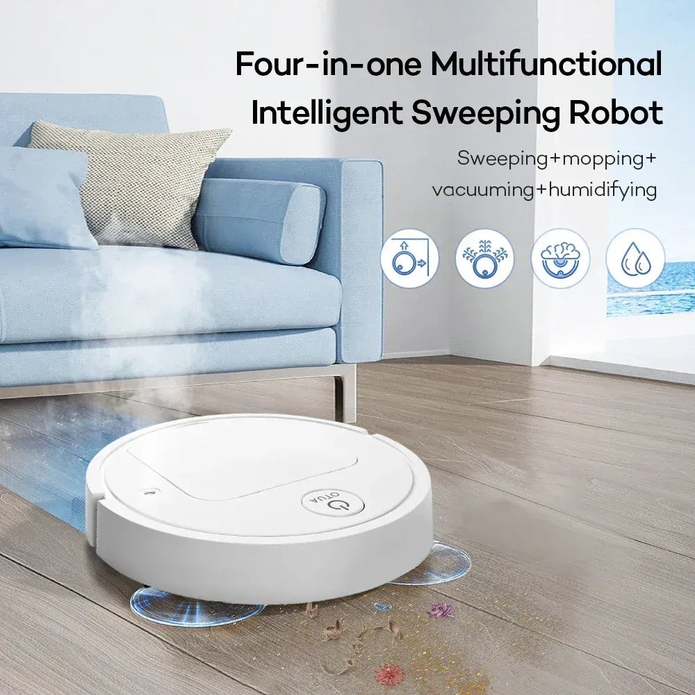 4-in-1 Automatic Intelligent Sweeping Robot Mopping Vacuuming Strong Cleaning Air Purification Spray Humidification Floor Mop 4-in-1 Automatic Intelligent Sweeping Robot Mopping Vacuuming Strong Cleaning Air Purification Spray Humidification Floor Mop