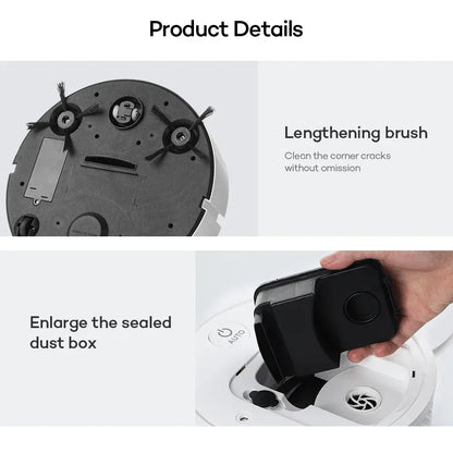 4-in-1 Automatic Intelligent Sweeping Robot Mopping Vacuuming Strong Cleaning Air Purification Spray Humidification Floor Mop 4-in-1 Automatic Intelligent Sweeping Robot Mopping Vacuuming Strong Cleaning Air Purification Spray Humidification Floor Mop