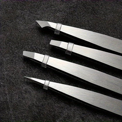 4 Piece Professional Tweezers Set 4 Piece Professional Tweezers Set