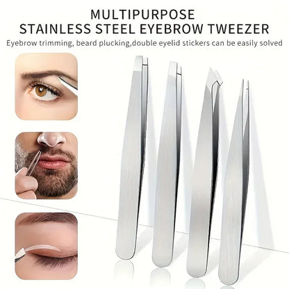 4 Piece Professional Tweezers Set 4 Piece Professional Tweezers Set