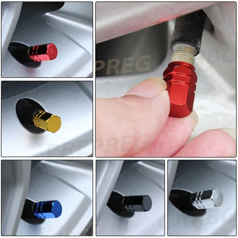 4Pcs Car Tire Valve Stems Cap Knurling Style Tire Valve Cap Aluminum Tire Wheel Stem Air Valve Cap Car Accessories 4Pcs Car Tire Valve Stems Cap Knurling Style Tire Valve Cap Aluminum Tire Wheel Stem Air Valve Cap Car Accessories
