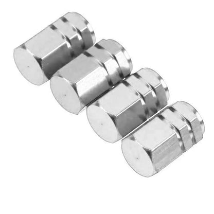 4Pcs Car Tire Valve Stems Cap Knurling Style Tire Valve Cap Aluminum Tire Wheel Stem Air Valve Cap Car Universal Accessories 4Pcs Car Tire Valve Stems Cap Knurling Style Tire Valve Cap Aluminum Tire Wheel Stem Air Valve Cap Car Universal Accessories