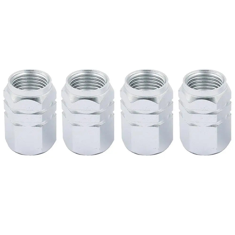 4Pcs Car Tire Valve Stems Cap Knurling Style Tire Valve Cap Aluminum Tire Wheel Stem Air Valve Cap Car Universal Accessories 4Pcs Car Tire Valve Stems Cap Knurling Style Tire Valve Cap Aluminum Tire Wheel Stem Air Valve Cap Car Universal Accessories