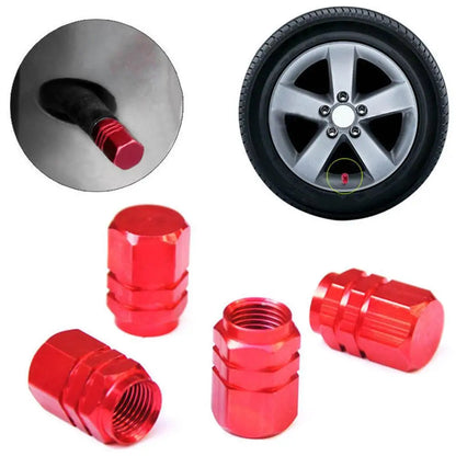 4Pcs Car Tire Valve Stems Cap Knurling Style Tire Valve Cap Aluminum Tire Wheel Stem Air Valve Cap Car Universal Accessories 4Pcs Car Tire Valve Stems Cap Knurling Style Tire Valve Cap Aluminum Tire Wheel Stem Air Valve Cap Car Universal Accessories