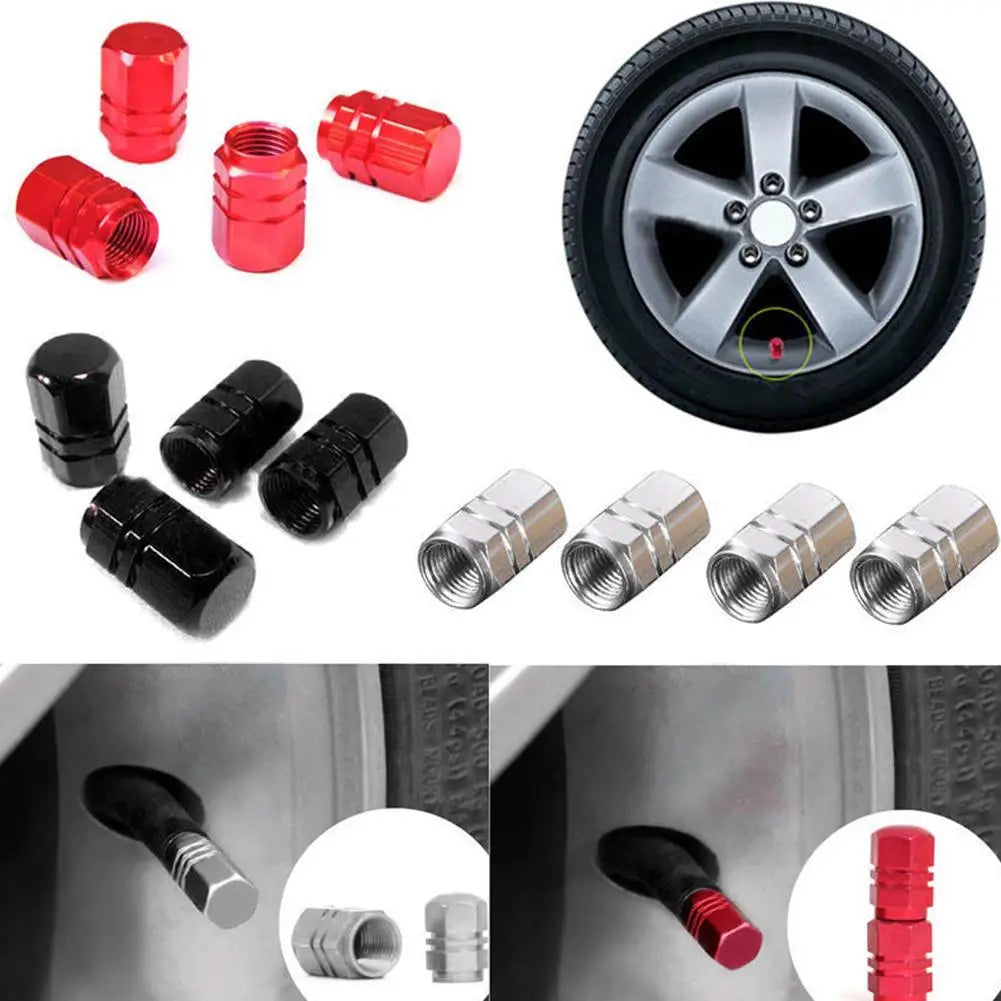 4Pcs Car Tire Valve Stems Cap Knurling Style Tire Valve Cap Aluminum Tire Wheel Stem Air Valve Cap Car Universal Accessories 4Pcs Car Tire Valve Stems Cap Knurling Style Tire Valve Cap Aluminum Tire Wheel Stem Air Valve Cap Car Universal Accessories
