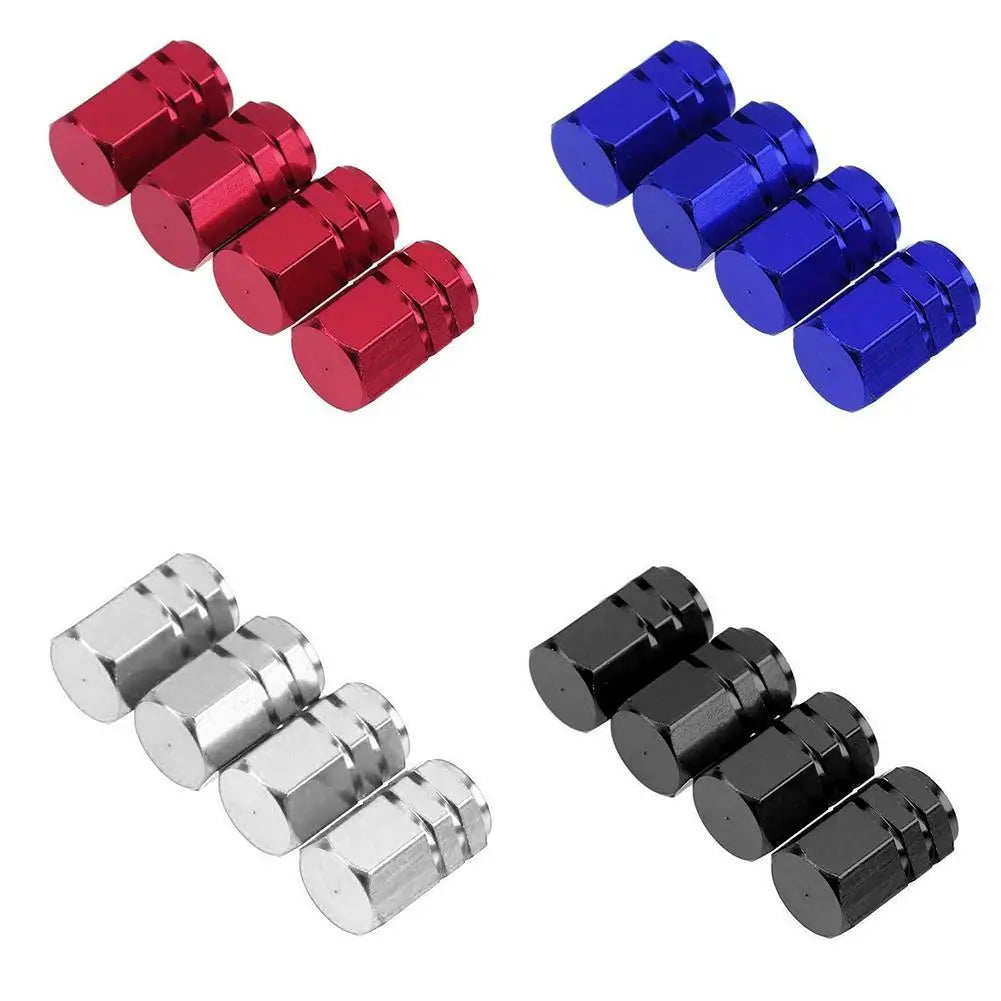 4Pcs Car Tire Valve Stems Cap Knurling Style Tire Valve Cap Aluminum Tire Wheel Stem Air Valve Cap Car Universal Accessories 4Pcs Car Tire Valve Stems Cap Knurling Style Tire Valve Cap Aluminum Tire Wheel Stem Air Valve Cap Car Universal Accessories