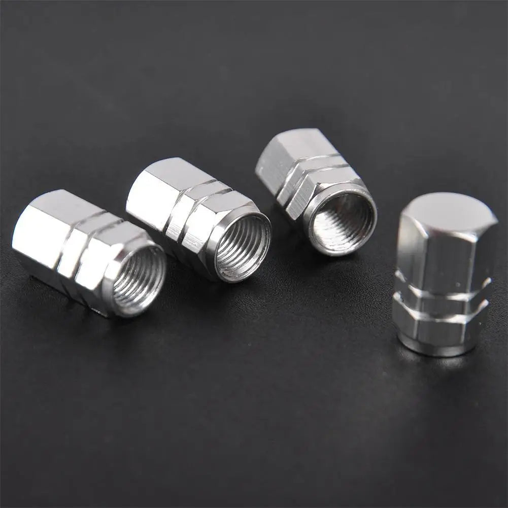 4Pcs Car Tire Valve Stems Cap Knurling Style Tire Valve Cap Aluminum Tire Wheel Stem Air Valve Cap Car Universal Accessories 4Pcs Car Tire Valve Stems Cap Knurling Style Tire Valve Cap Aluminum Tire Wheel Stem Air Valve Cap Car Universal Accessories