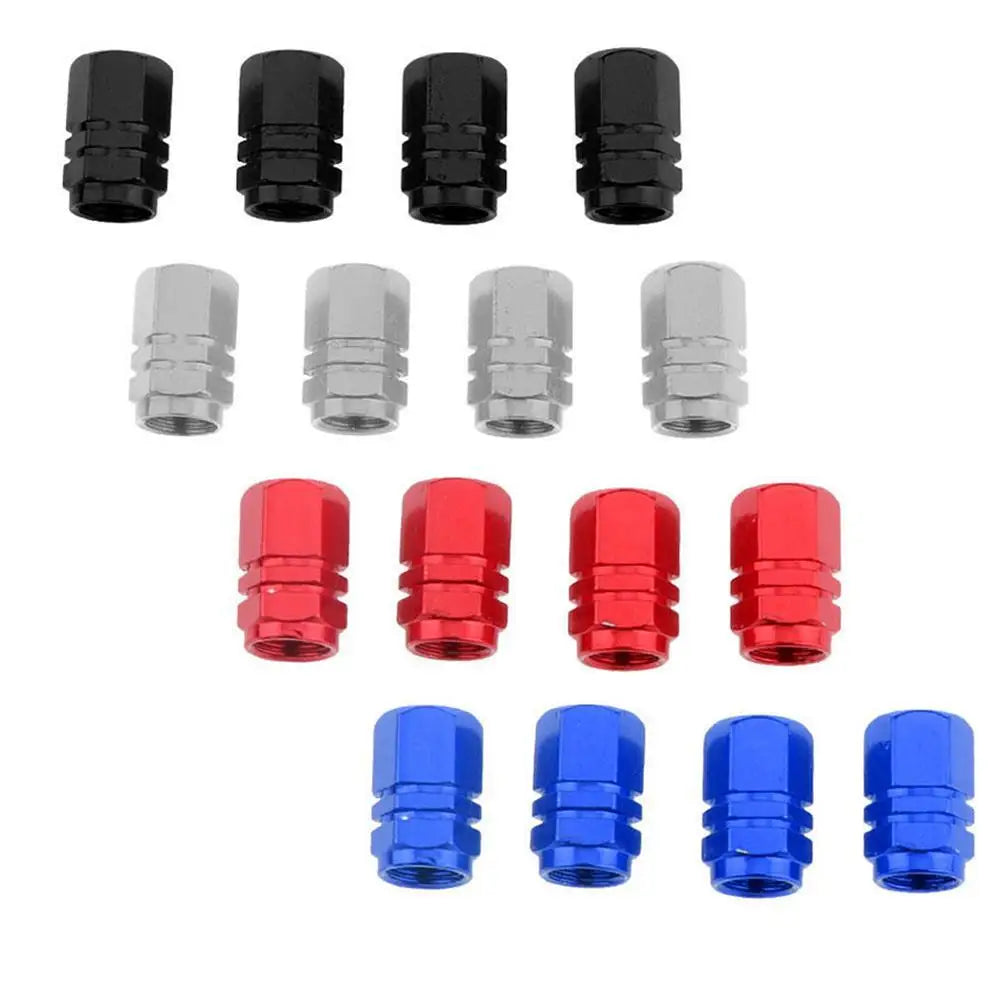 4Pcs Car Tire Valve Stems Cap Knurling Style Tire Valve Cap Aluminum Tire Wheel Stem Air Valve Cap Car Universal Accessories 4Pcs Car Tire Valve Stems Cap Knurling Style Tire Valve Cap Aluminum Tire Wheel Stem Air Valve Cap Car Universal Accessories