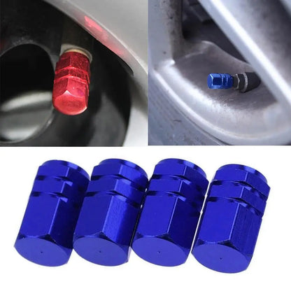 4Pcs Car Tire Valve Stems Cap Knurling Style Tire Valve Cap Aluminum Tire Wheel Stem Air Valve Cap Car Universal Accessories 4Pcs Car Tire Valve Stems Cap Knurling Style Tire Valve Cap Aluminum Tire Wheel Stem Air Valve Cap Car Universal Accessories