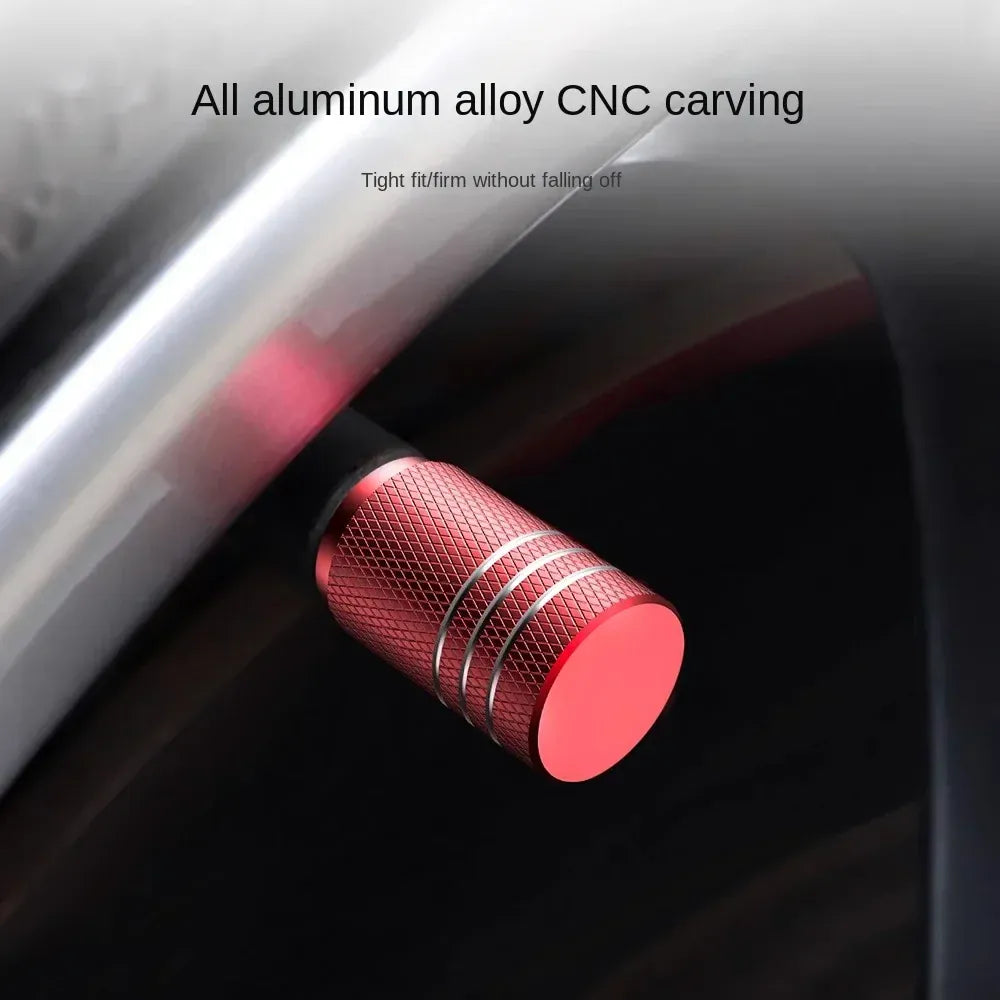 4Pcs Car Tire Valve Stems Cap Knurling Style Tire Valve Cap Aluminum Tire Wheel Stem Air Valve Cap car Universal accessories 4Pcs Car Tire Valve Stems Cap Knurling Style Tire Valve Cap Aluminum Tire Wheel Stem Air Valve Cap car Universal accessories