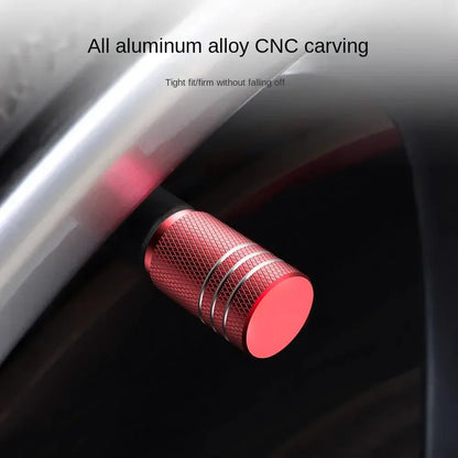4Pcs Car Tire Valve Stems Cap Knurling Style Tire Valve Cap Aluminum Tire Wheel Stem Air Valve Cap car Universal accessories 4Pcs Car Tire Valve Stems Cap Knurling Style Tire Valve Cap Aluminum Tire Wheel Stem Air Valve Cap car Universal accessories