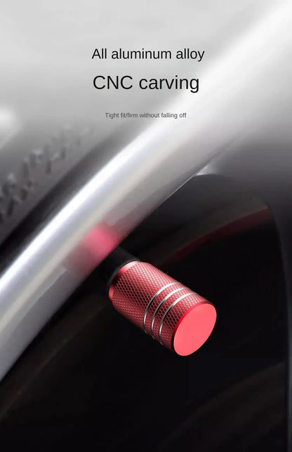 4Pcs Car Tire Valve Stems Cap Knurling Style Tire Valve Cap Aluminum Tire Wheel Stem Air Valve Cap car Universal accessories 4Pcs Car Tire Valve Stems Cap Knurling Style Tire Valve Cap Aluminum Tire Wheel Stem Air Valve Cap car Universal accessories