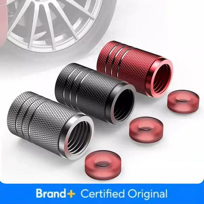 4Pcs Car Tire Valve Stems Cap Knurling Style Tire Valve Cap Aluminum Tire Wheel Stem Air Valve Cap Car Universal Accessories 4Pcs Car Tire Valve Stems Cap Knurling Style Tire Valve Cap Aluminum Tire Wheel Stem Air Valve Cap Car Universal Accessories