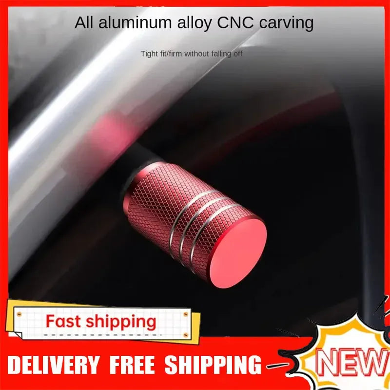 4Pcs Car Tire Valve Stems Cap Knurling Style Tire Valve Cap Aluminum Tire Wheel Stem Air Valve Cap Car Universal Accessories 4Pcs Car Tire Valve Stems Cap Knurling Style Tire Valve Cap Aluminum Tire Wheel Stem Air Valve Cap Car Universal Accessories