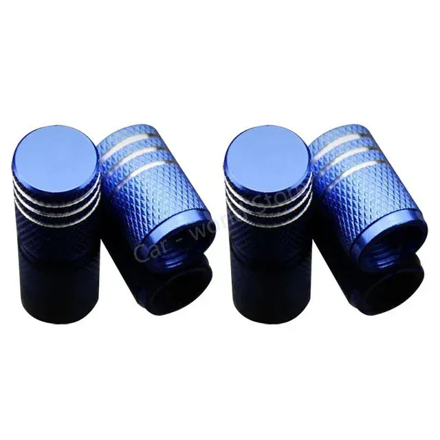 4Pcs Car Tire Valve Stems Cap Knurling Style Tire Valve Cap Aluminum Tire Wheel Stem Air Valve Cap Car Universal Accessories 4Pcs Car Tire Valve Stems Cap Knurling Style Tire Valve Cap Aluminum Tire Wheel Stem Air Valve Cap Car Universal Accessories