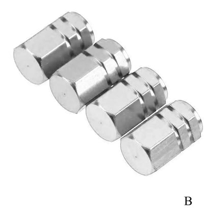 4Pcs Car Tire Valve Stems Cap Knurling Style Tire Valve Cap Aluminum Tire Wheel Stem Air Valve Cap Car Universal Accessories 4Pcs Car Tire Valve Stems Cap Knurling Style Tire Valve Cap Aluminum Tire Wheel Stem Air Valve Cap Car Universal Accessories