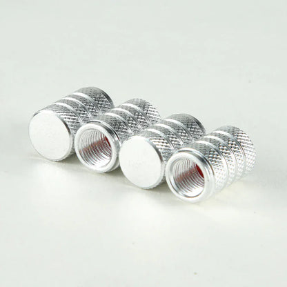 4Pcs Knurling Style Tire Valve Cap Aluminum Silver Car Tire Valve Stems Cap Tire Wheel Stem Air Valve Cap tire valve caps 4Pcs Knurling Style Tire Valve Cap Aluminum Silver Car Tire Valve Stems Cap Tire Wheel Stem Air Valve Cap tire valve caps