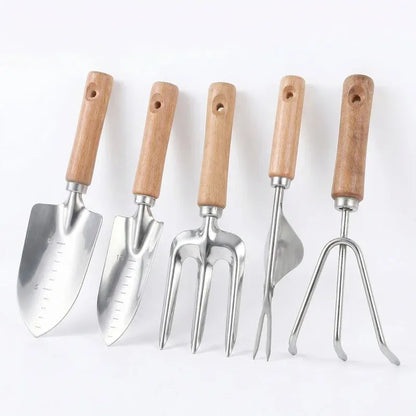 5-Piece Garden Tool Kit — Trowel, Weeder, Pruner & Gloves | Wahooly 5-Piece Garden Tool Kit — Trowel, Weeder, Cultivator, Pruner & Gloves for Complete Plant Care