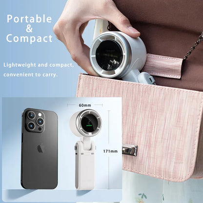 5-Speed Turbo Handheld Fan 13550RPM 10Hr Battery Foldable | Wahooly 5-Speed Turbo Handheld Fan — 13,550 RPM Brushless Motor, 10-Hour Battery, Foldable & Pocket-Sized