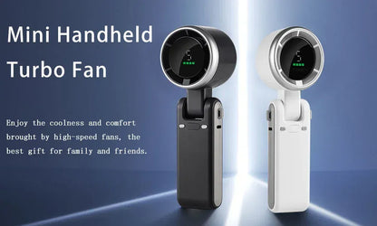 5-Speed Turbo Handheld Fan 13550RPM 10Hr Battery Foldable | Wahooly 5-Speed Turbo Handheld Fan — 13,550 RPM Brushless Motor, 10-Hour Battery, Foldable & Pocket-Sized