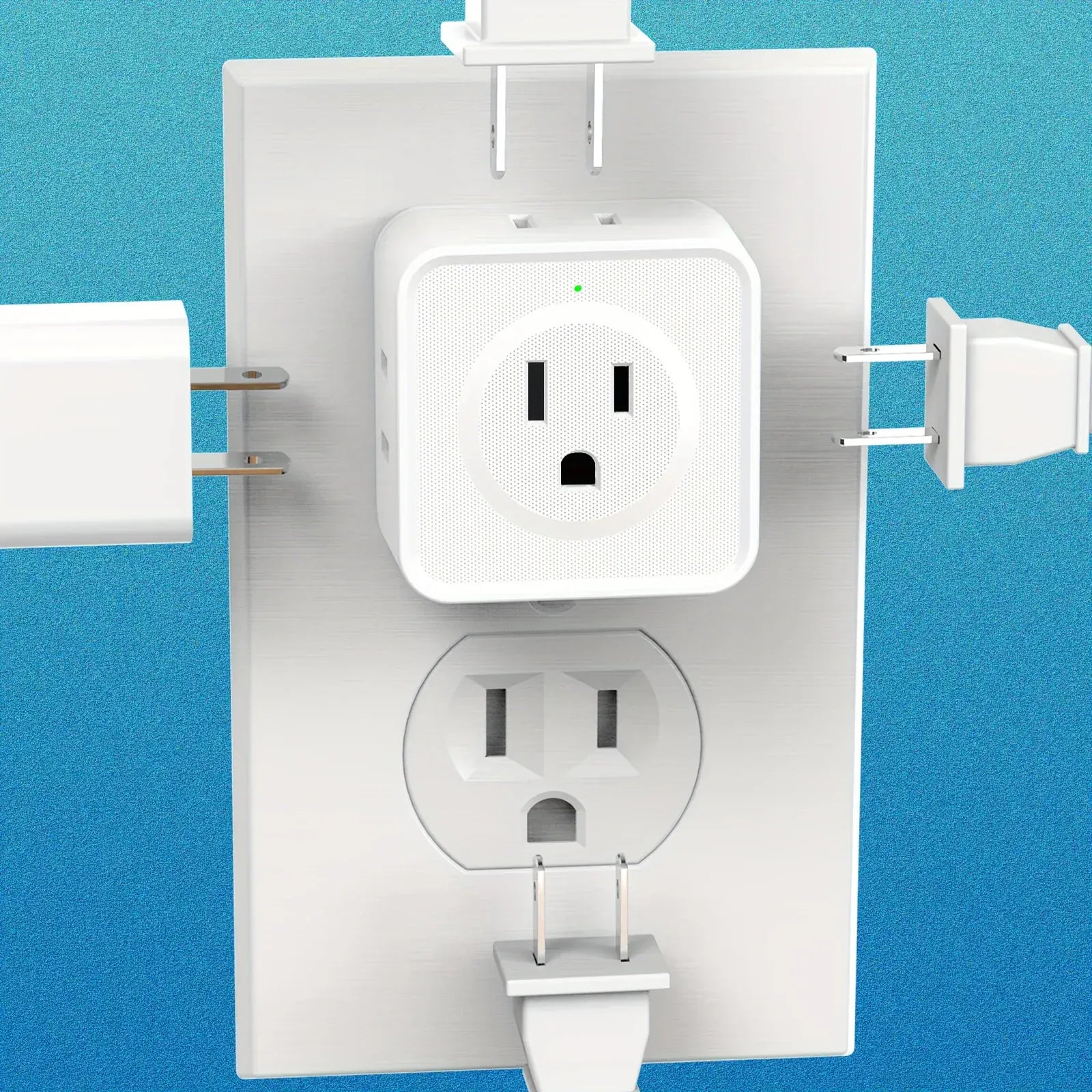 5 Way Multi Plug Outlet Extender, Wall Outlet Expander 5 Way Multi Plug Outlet Extender, Wall Outlet Expander