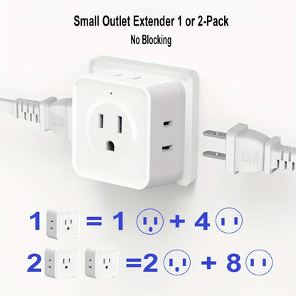 5 Way Multi Plug Outlet Extender, Wall Outlet Expander 5 Way Multi Plug Outlet Extender, Wall Outlet Expander