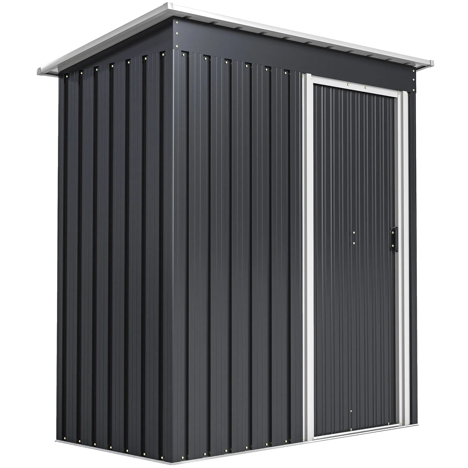 5 X 3ft Garden Storage Shed Sliding Door Sloped Roof Outdoor Tool 5 X 3ft Garden Storage Shed Sliding Door Sloped Roof Outdoor Tool