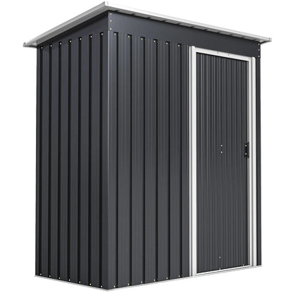 5 X 3ft Garden Storage Shed Sliding Door Sloped Roof Outdoor Tool 5 X 3ft Garden Storage Shed Sliding Door Sloped Roof Outdoor Tool