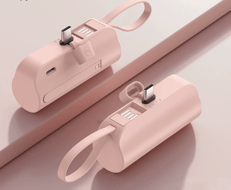 5000mAh Portable Charger with Built-In Cable 5000mAh Portable Charger with Built-In Cable