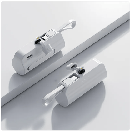 5000mAh Portable Charger with Built-In Cable 5000mAh Portable Charger with Built-In Cable