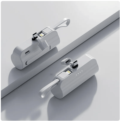 5000mAh Portable Charger with Built-In Cable 5000mAh Portable Charger with Built-In Cable